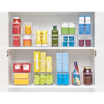 iDESIGN 18-piece kitchen and pantry storage bin set