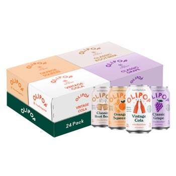 OLIPOP 9g fiber prebiotic soda variety pack 24 count