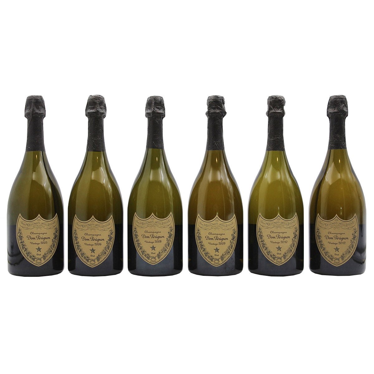 Dom Perignon 750 ml vintage Champagne collector bottles