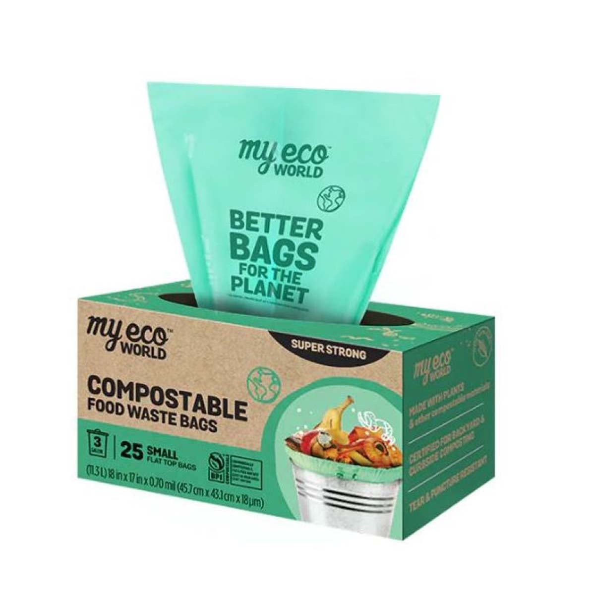 150-count MyEcoWorld compostable kitchen waste bags