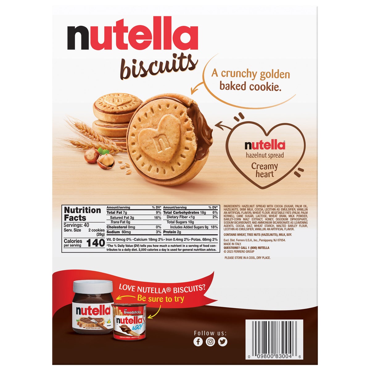 Nutella Biscuits, 9.7 oz, 4-count