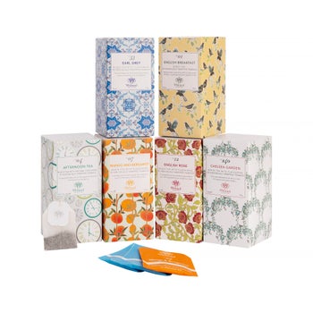 Whittard 6-pack tea bag collection with 150 teabags