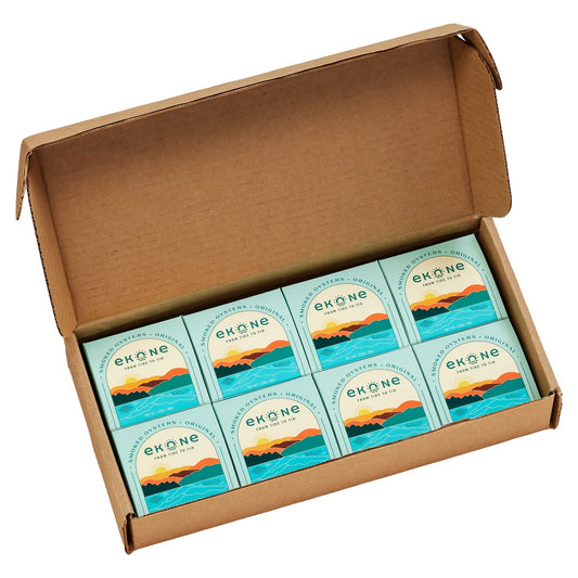 Ekone smoked oysters can packaging