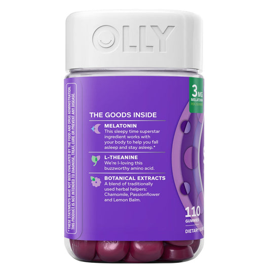 OLLY sleep gummies front label