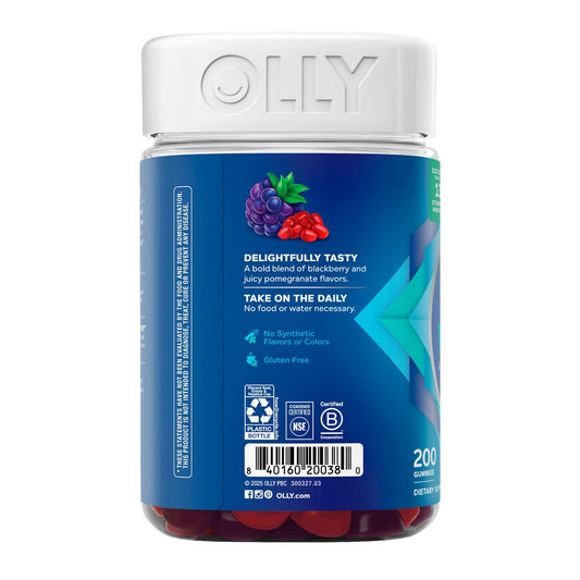 OLLY men's gummy multivitamin berry bold flavor