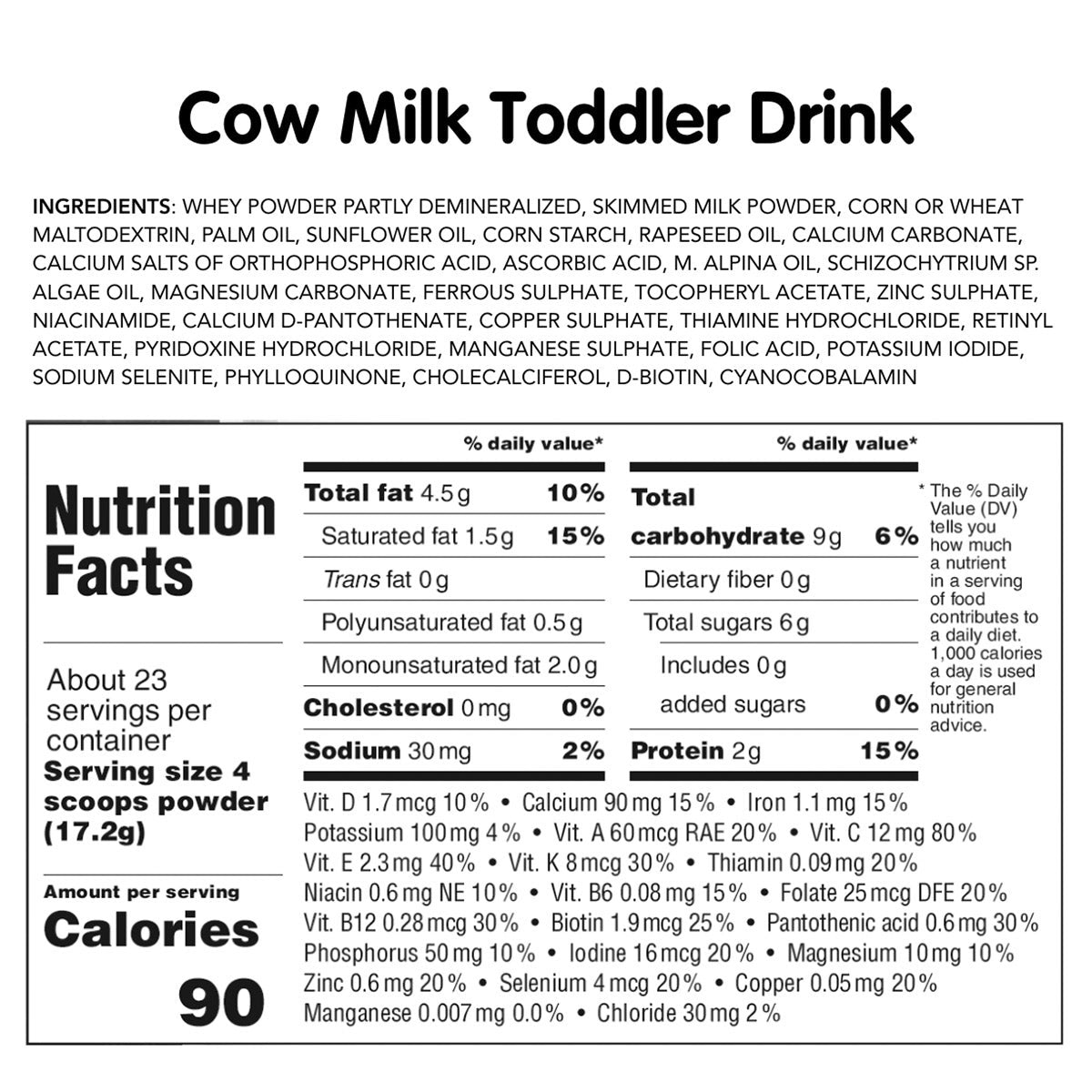 Holle cow milk formula feeding product