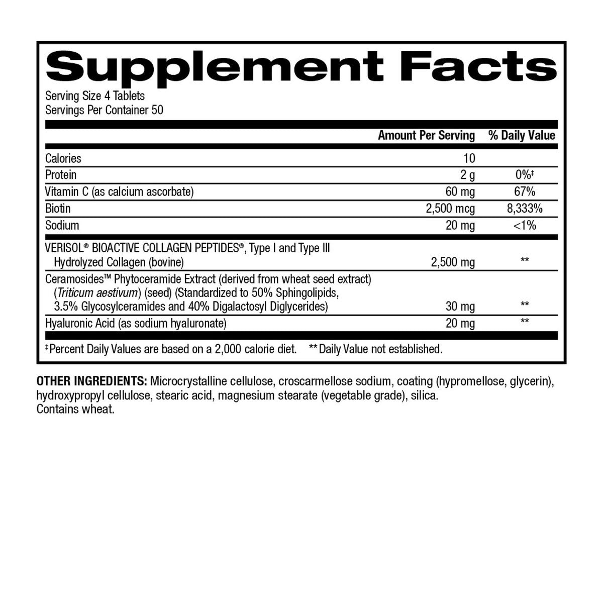 trunature collagen capsules with biotin and ceramides