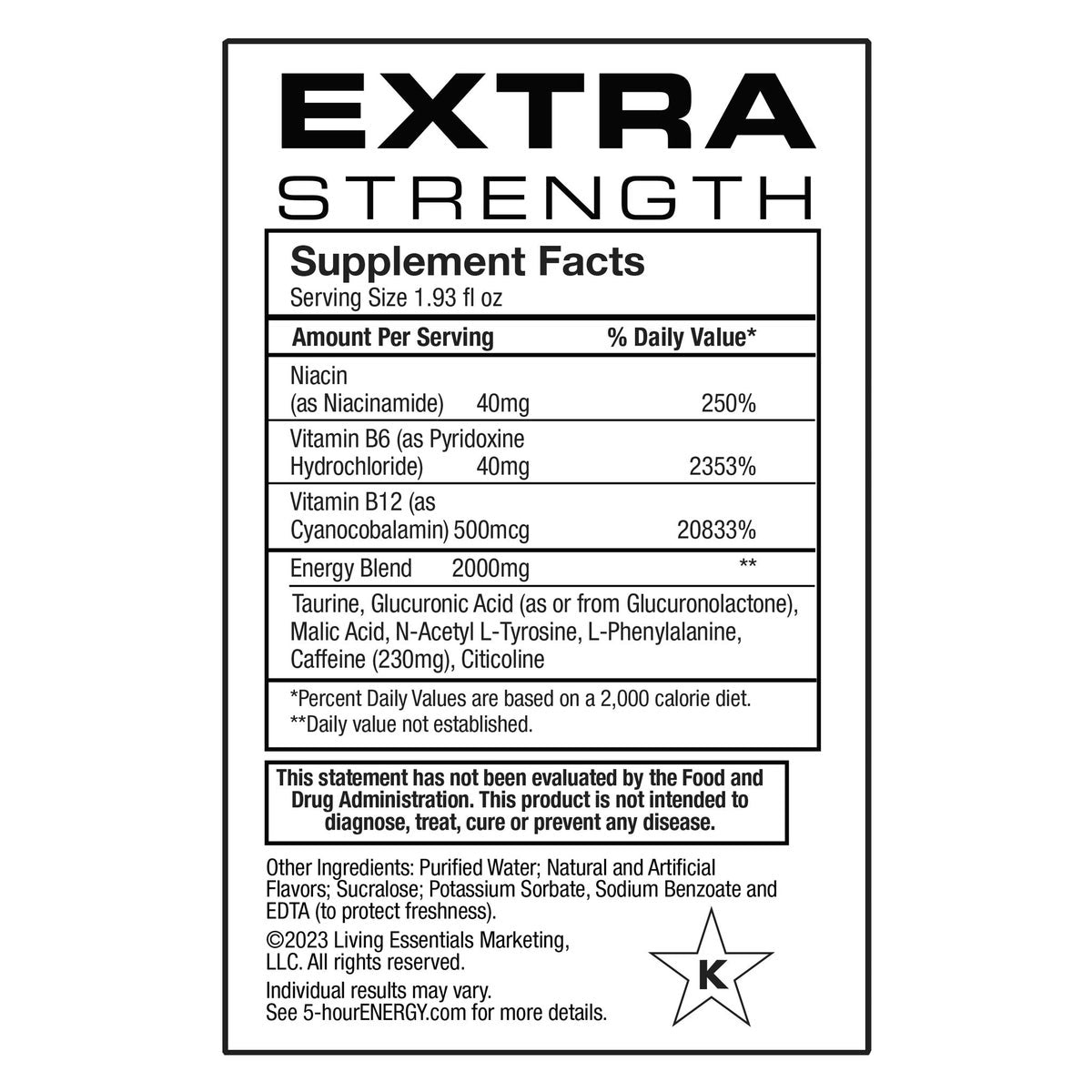 5-hour Energy Fruity Rainbow energy shot bottle