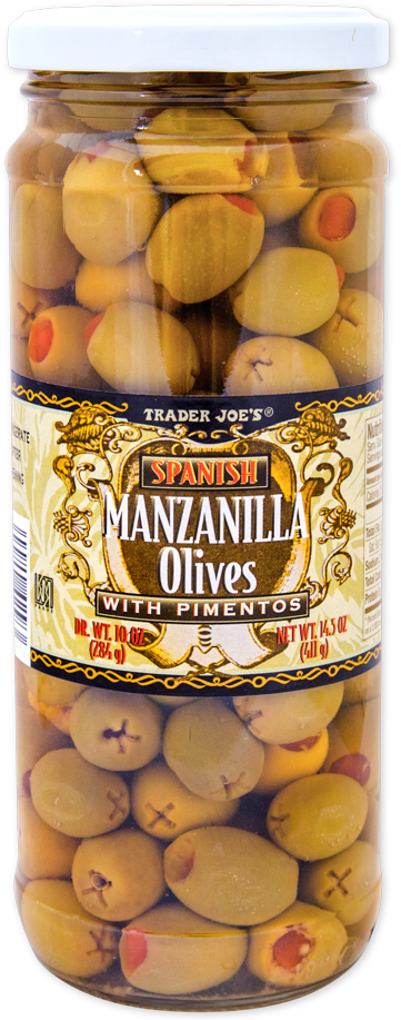 Trader Joe's Spanish Manzanilla olives with pimento paste