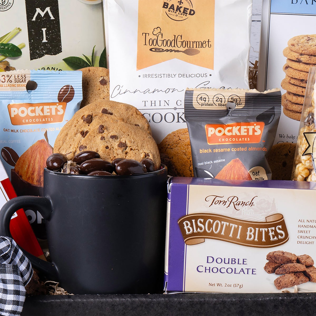 Curated coffee and cookie gift box