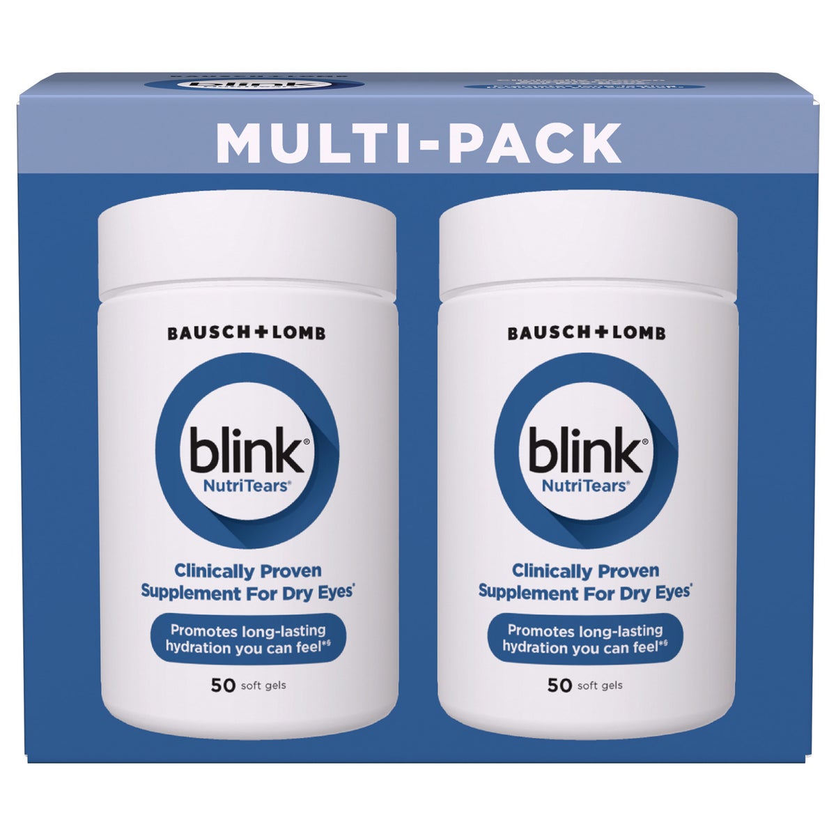 Blink NutriTears soft gels for dry eye support
