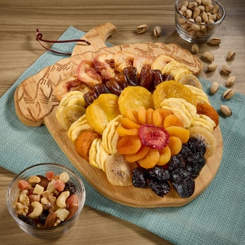Vacaville Fruit Company dried fruit and nut acorn tray