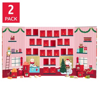 Sugarfina North Pole Toy Shoppe 24-piece advent candy tasting collection set of 2