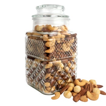 A.L. Schutzman premium roasted mixed nuts gift jar