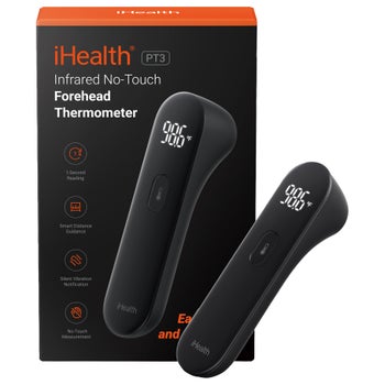 iHealth PT3 no-touch forehead thermometer with LED display