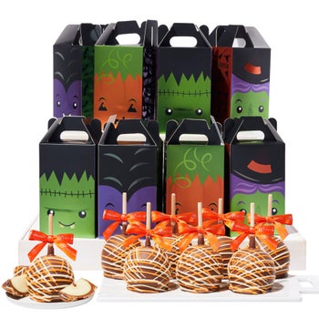 Mrs. Prindables Halloween caramel apple gift set
