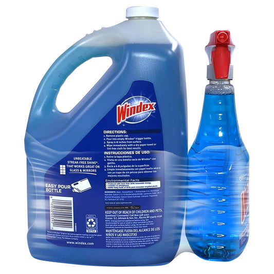 Windex Original glass cleaner 169 fl oz refill bottle