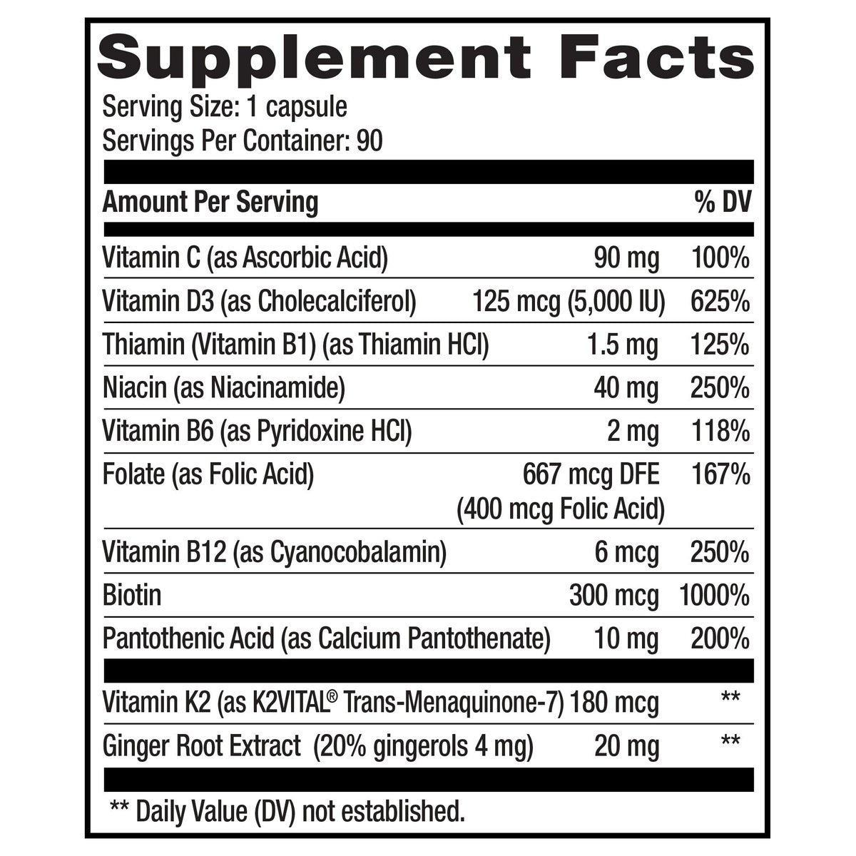 Vegetarian capsules for daily heart and bone support