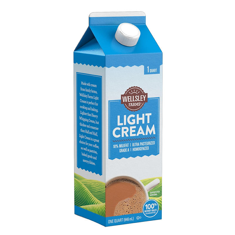 Wellsley Farms creamy light dairy product