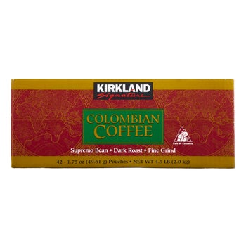 Kirkland Signature kosher certified dark roast coffee