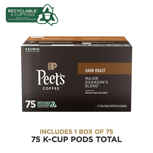 Peet's Major Dickason dark roast K-Cup pods