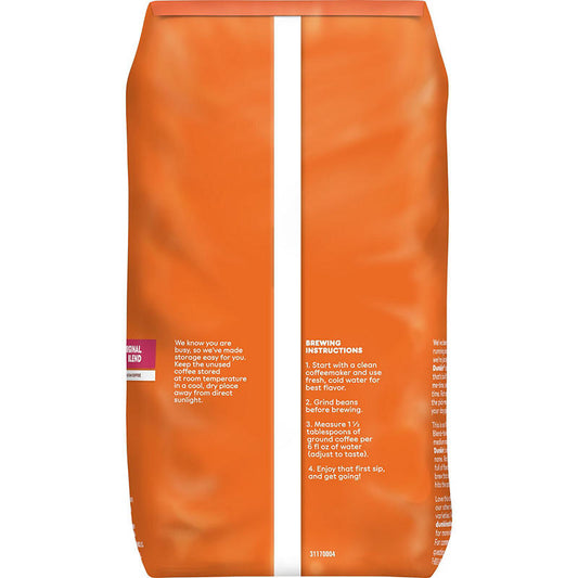 Dunkin' medium roast coffee whole beans front view