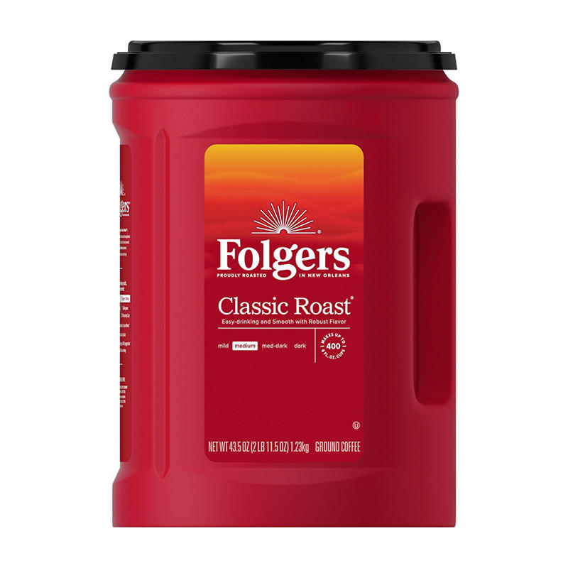 Folgers ground coffee 43.5 oz canister