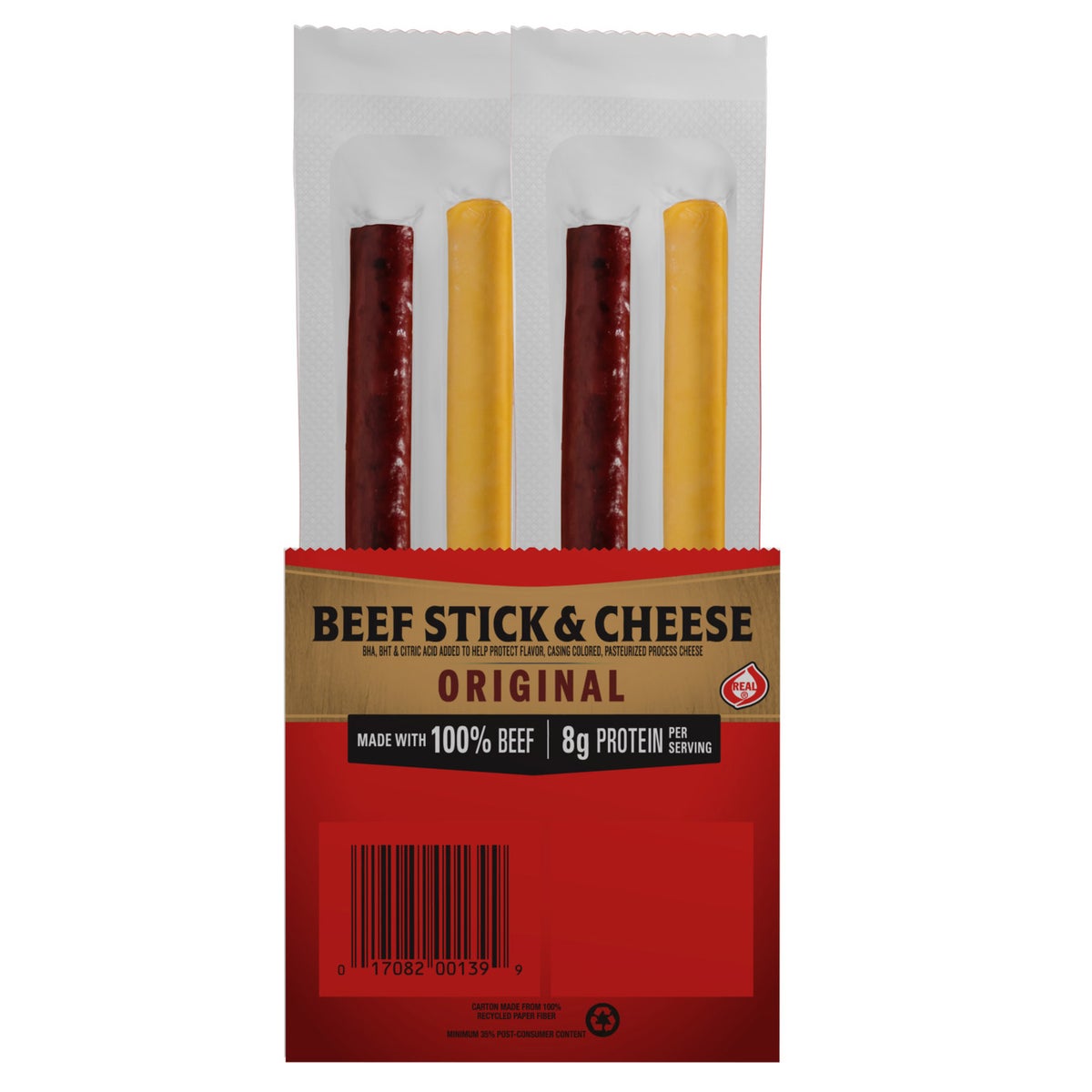 Savory Jack Link's beef and cheese snack sticks