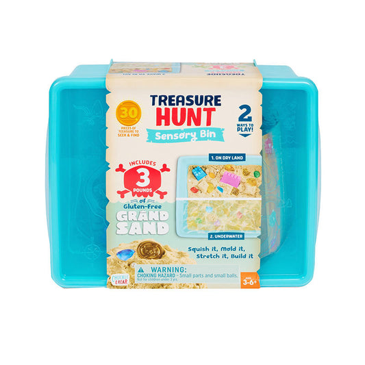 Grand Sand sensory play set with treasure pieces