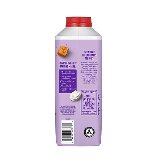 Horizon Organic real dairy coffee creamer bottle