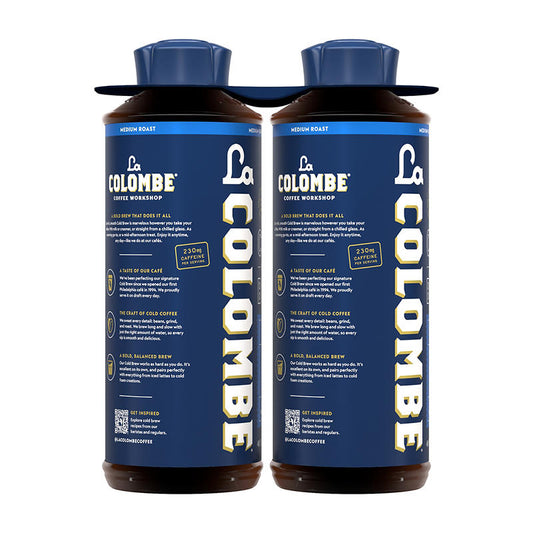 La Colombe medium roast cold brew coffee bottles