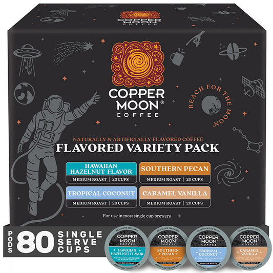 Medium roast single-serve coffee pods by Copper Moon Coffee