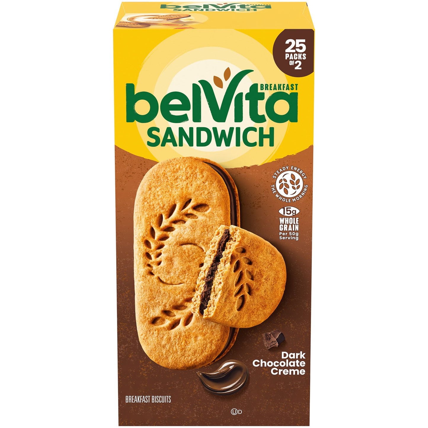 belVita Dark Chocolate Creme Breakfast Biscuits 25 pack