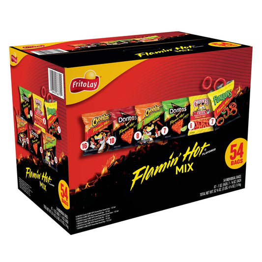 Frito-Lay Flamin' Hot snack variety pack front view