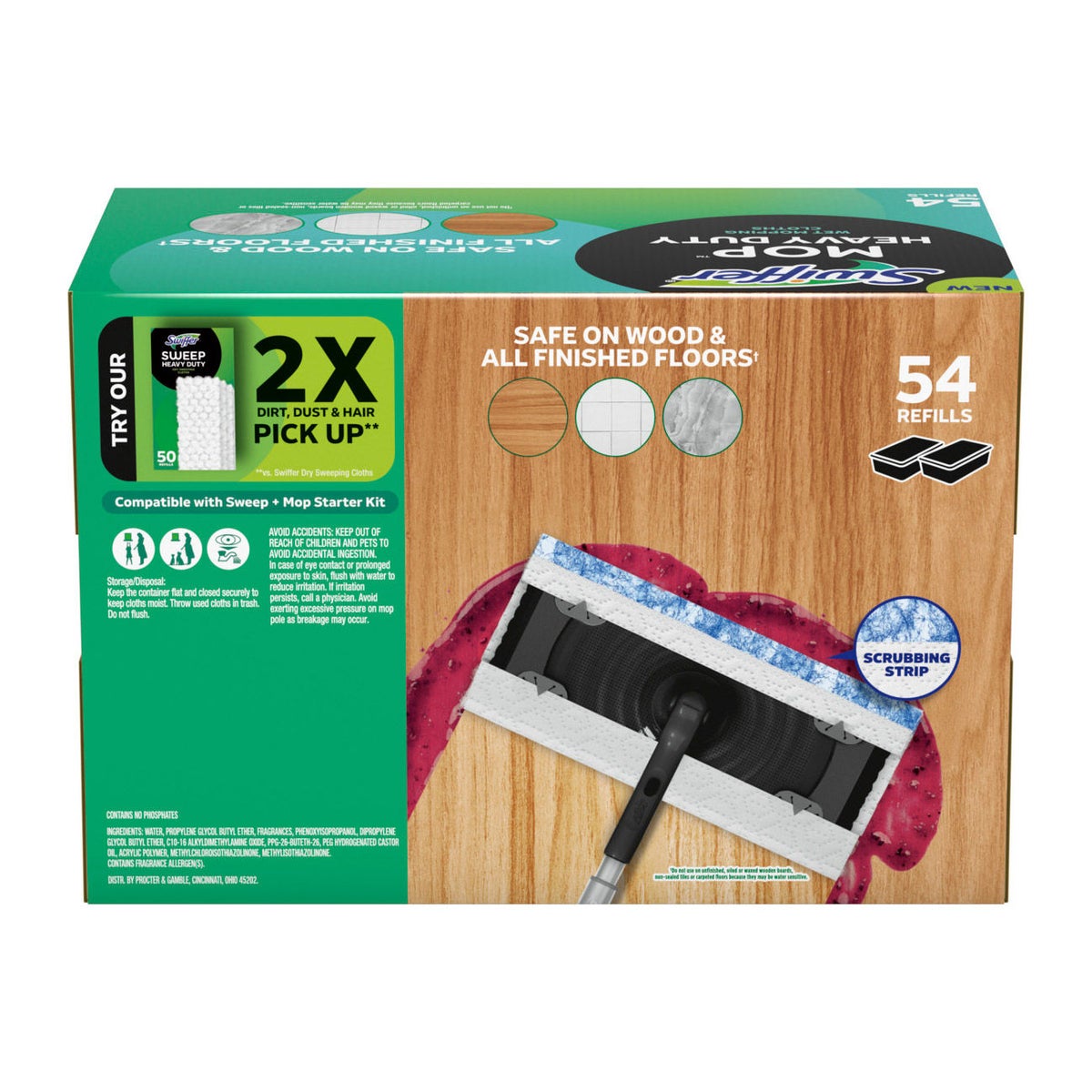 Swiffer Sweeper wet mopping cloths in lavender scent