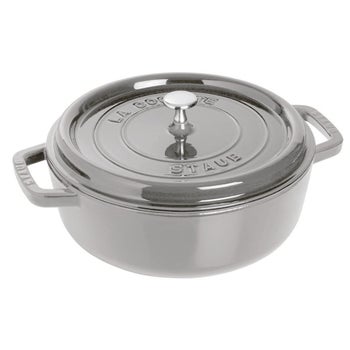 Staub 6-quart black enameled cast iron Dutch oven