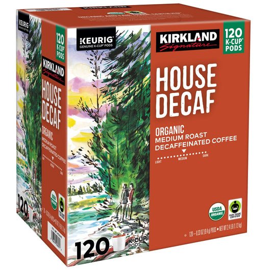 Kirkland Signature House Decaf medium roast coffee pods