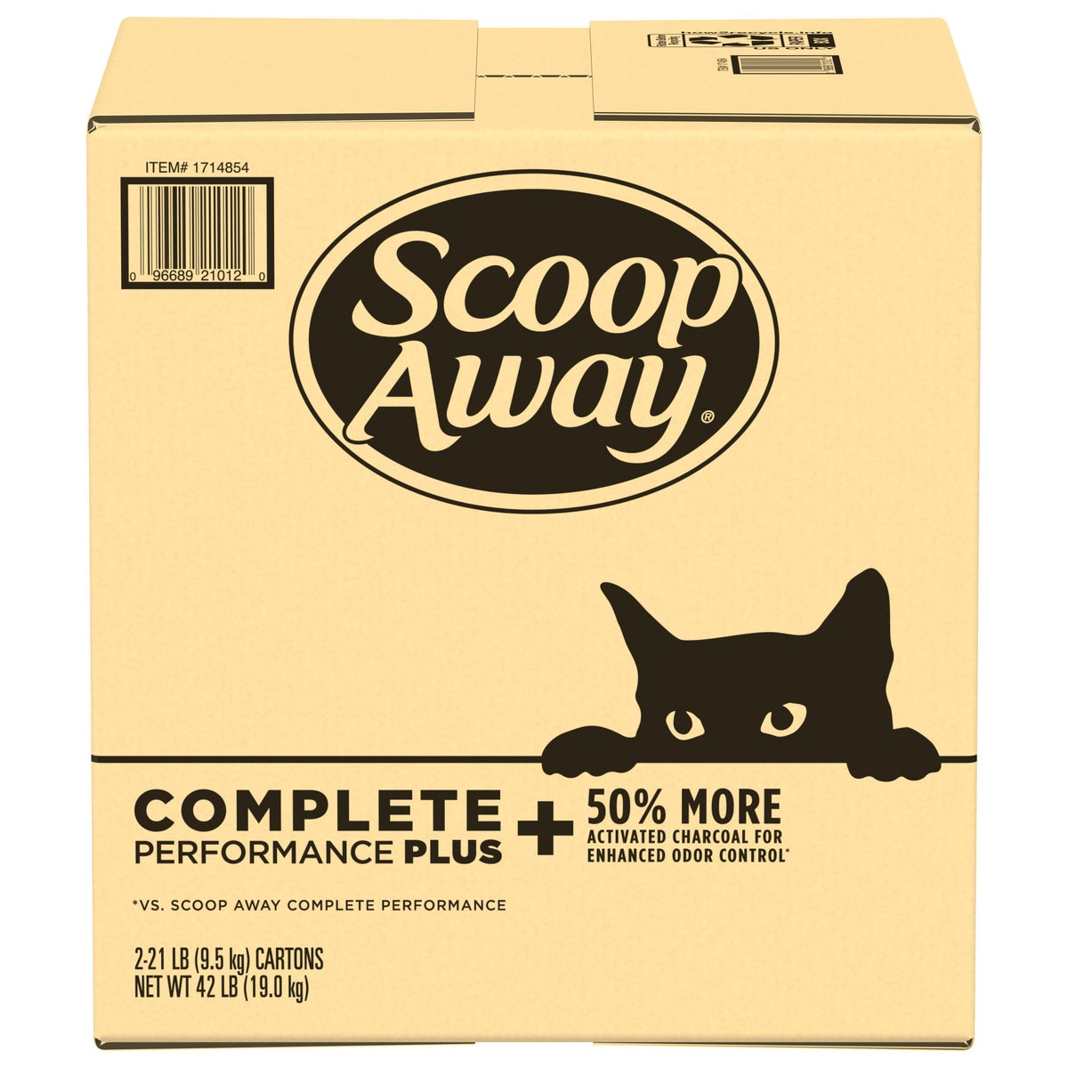 Scoop Away litter for odor control and easy scooping