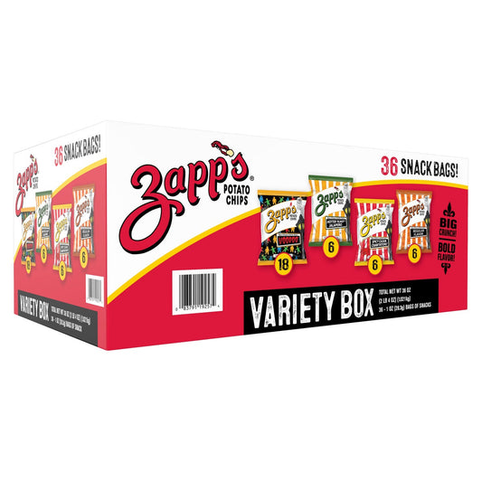 Zapp's 1 oz snack bags in variety pack
