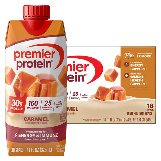 Premier Protein ready-to-drink caramel protein shake