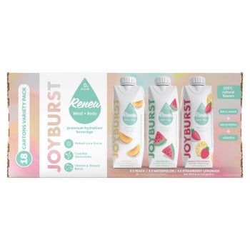 Joyburst Hydration Drink variety pack 18 count cartons