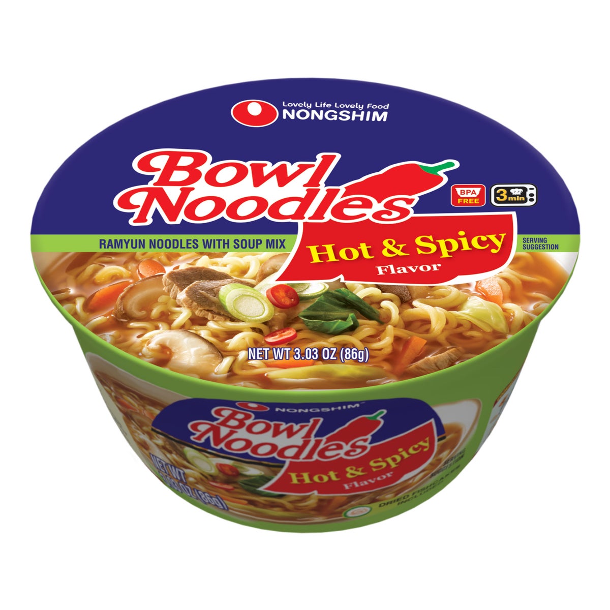 Nongshim ramyun noodle bowl 3.03 oz bowls