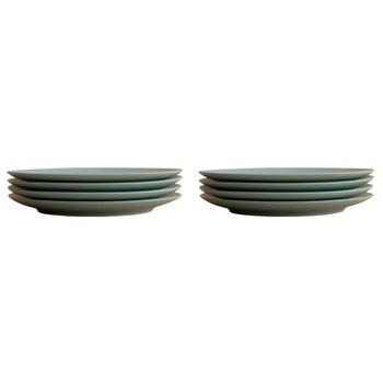 Year & Day white 8-piece big dinner plate set