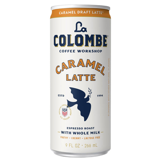 La Colombe caramel draft latte 9 fl oz can