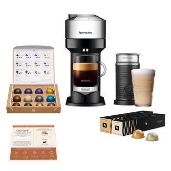 Nespresso Vertuo Next Deluxe coffee maker with Aeroccino 3