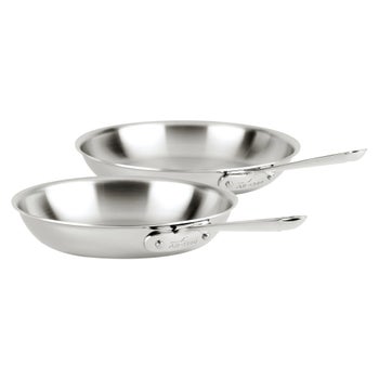 All-Clad D3 stainless steel 2-piece fry pan set