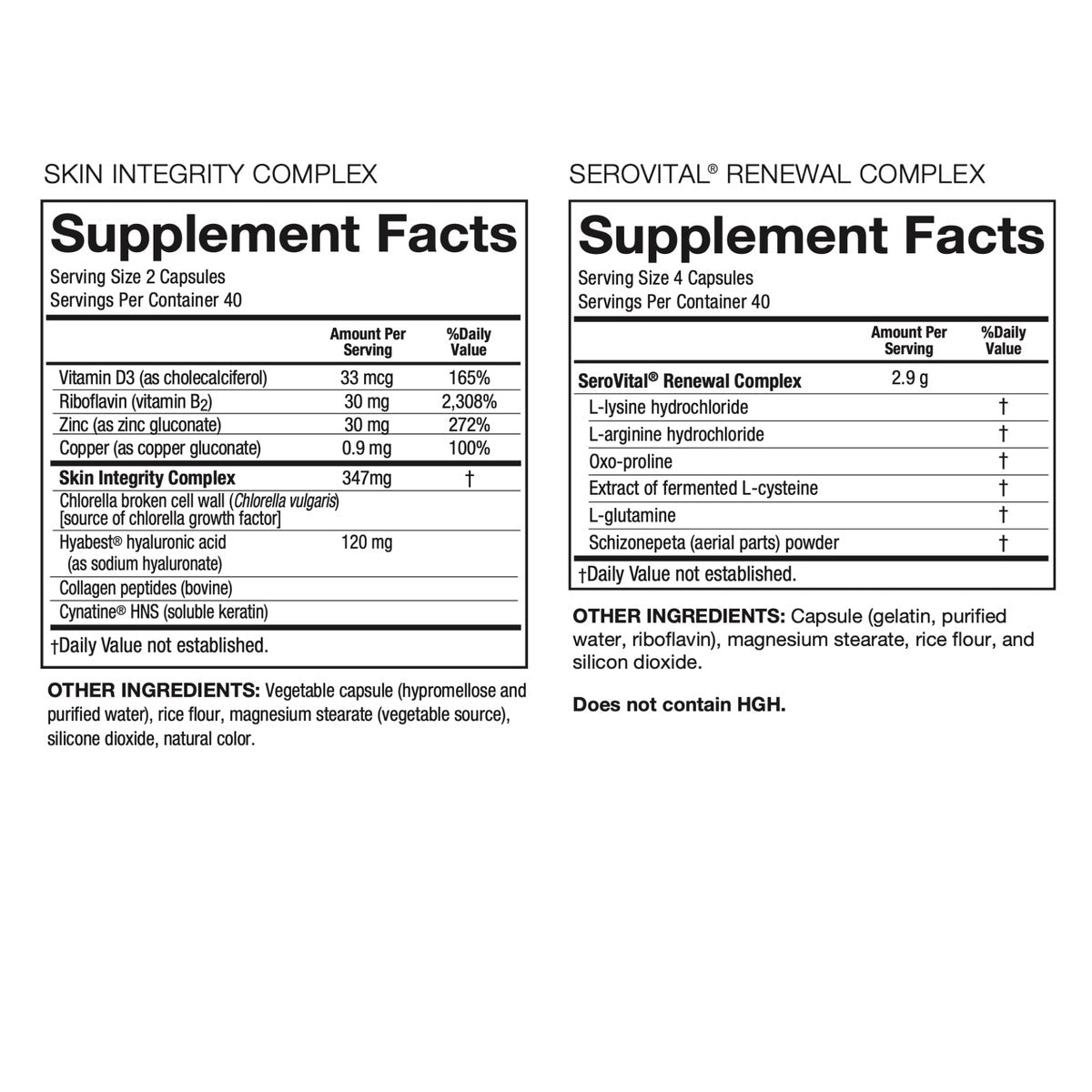 SeroVital Skin Revive 240-count dietary supplement packaging
