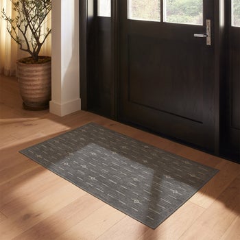 Ruggable Alina taupe flatwoven washable rug 3 x 5