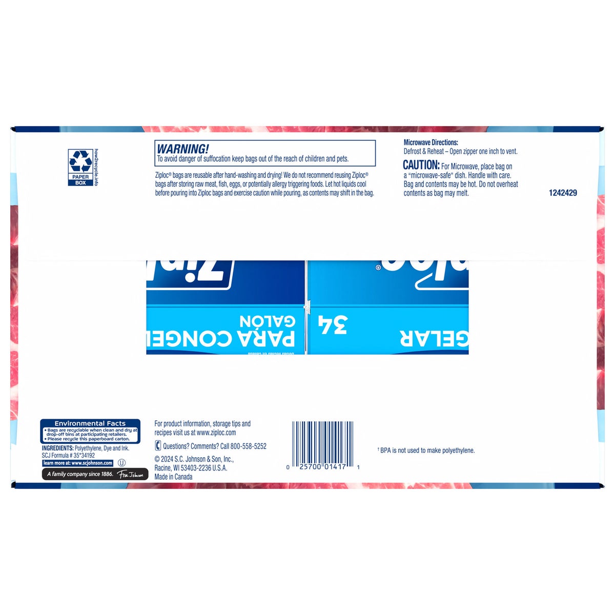 Ziploc freezer bag multi-box value pack