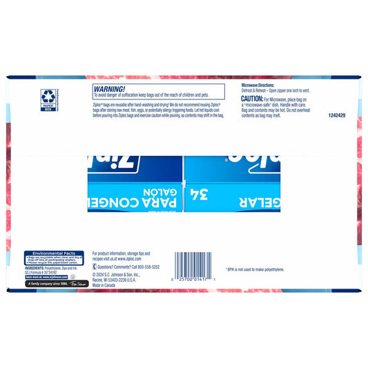 Ziploc freezer bag multi-box value pack